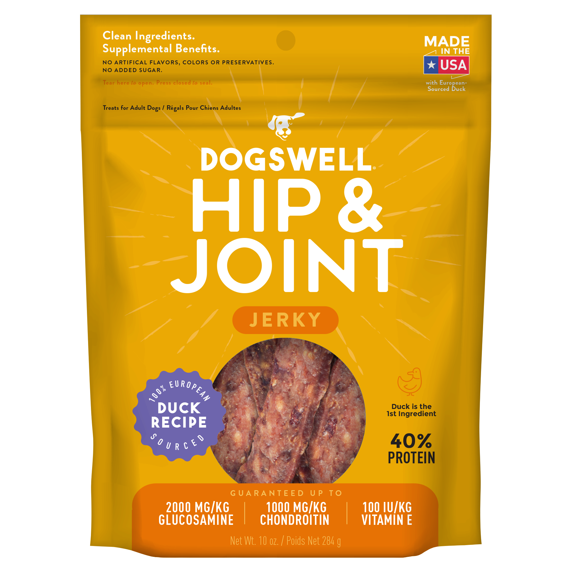 Dogswell-Hip & Joint Duck Jerky Dog Treats
