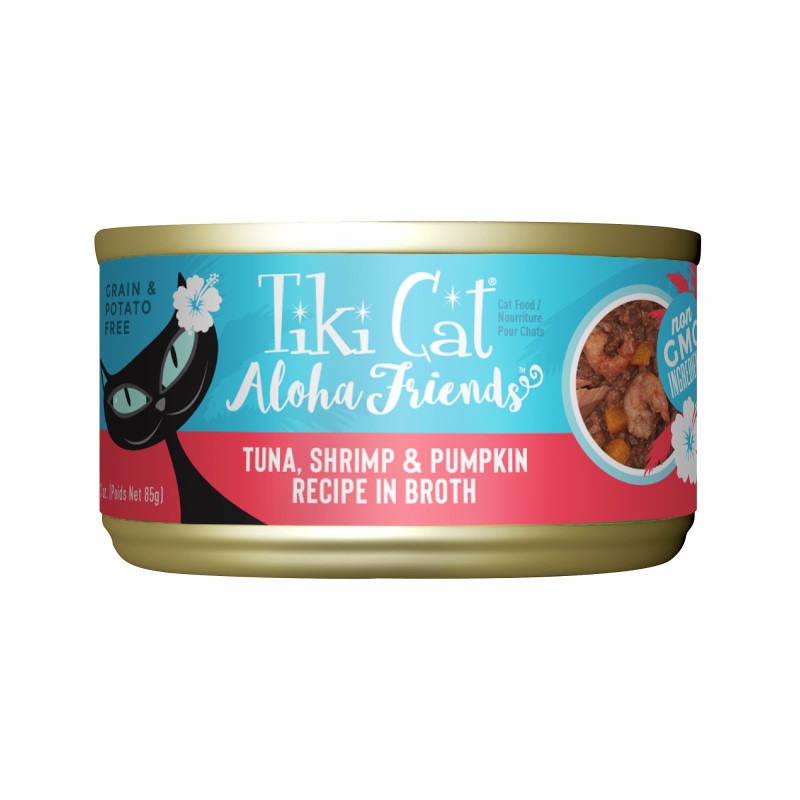 Tiki Cat-Aloha Friends Grain Free Tuna with Shrimp and Pumpkin Cat Food