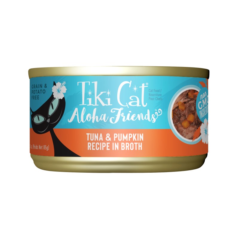 Tiki Cat-Aloha Friends Grain Free Tuna with Pumpkin Canned Cat Food