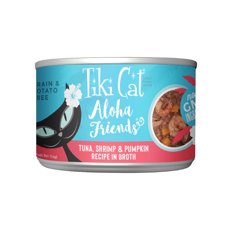 Tiki Cat-Aloha Friends Grain Free Tuna with Shrimp and Pumpkin Canned Cat Food