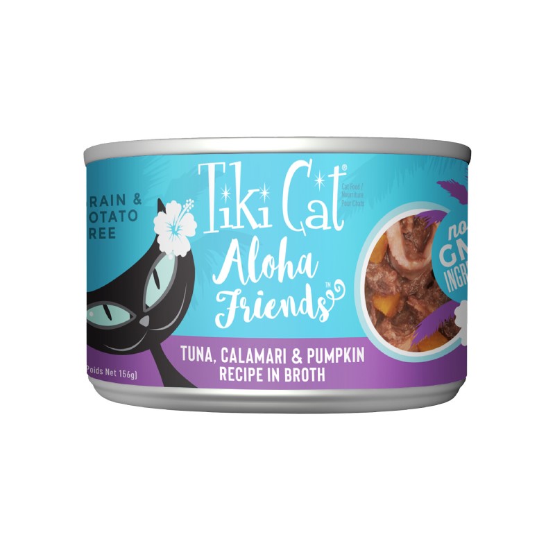 Tiki Cat-Aloha Friends Grain Free Tuna with Calamari and Pumpkin Canned Cat Food