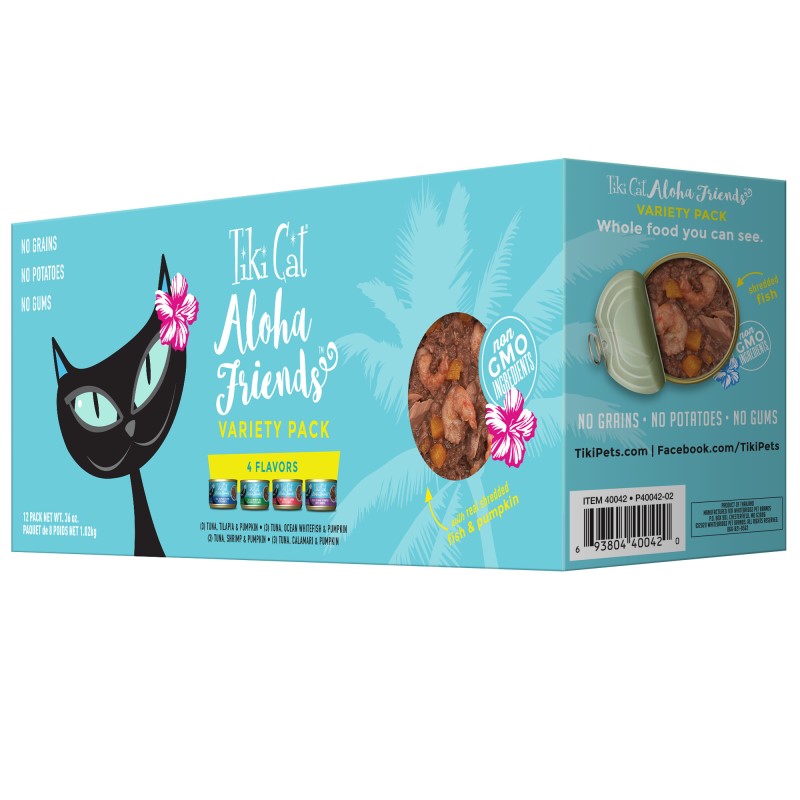 Tiki Cat-Aloha Friends Grain Free Variety Pack Canned Cat Food