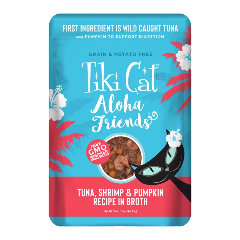 Tiki Cat-Aloha Friends Grain Free Tuna with Shrimp and Pumpkin Canned Cat Food