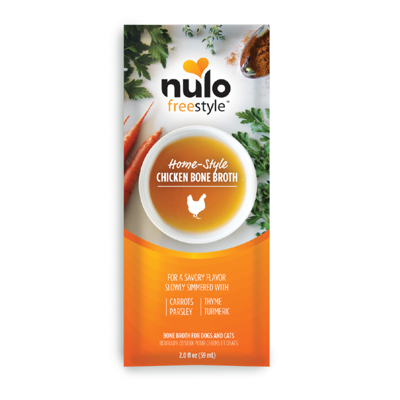Nulo-Freestyle Organic Chicken Bone Broth Recipe Dog & Cat Food Topper