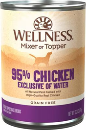 Wellness-Natural Grain Free 95% Chicken Recipe Adult Wet Canned Dog Food