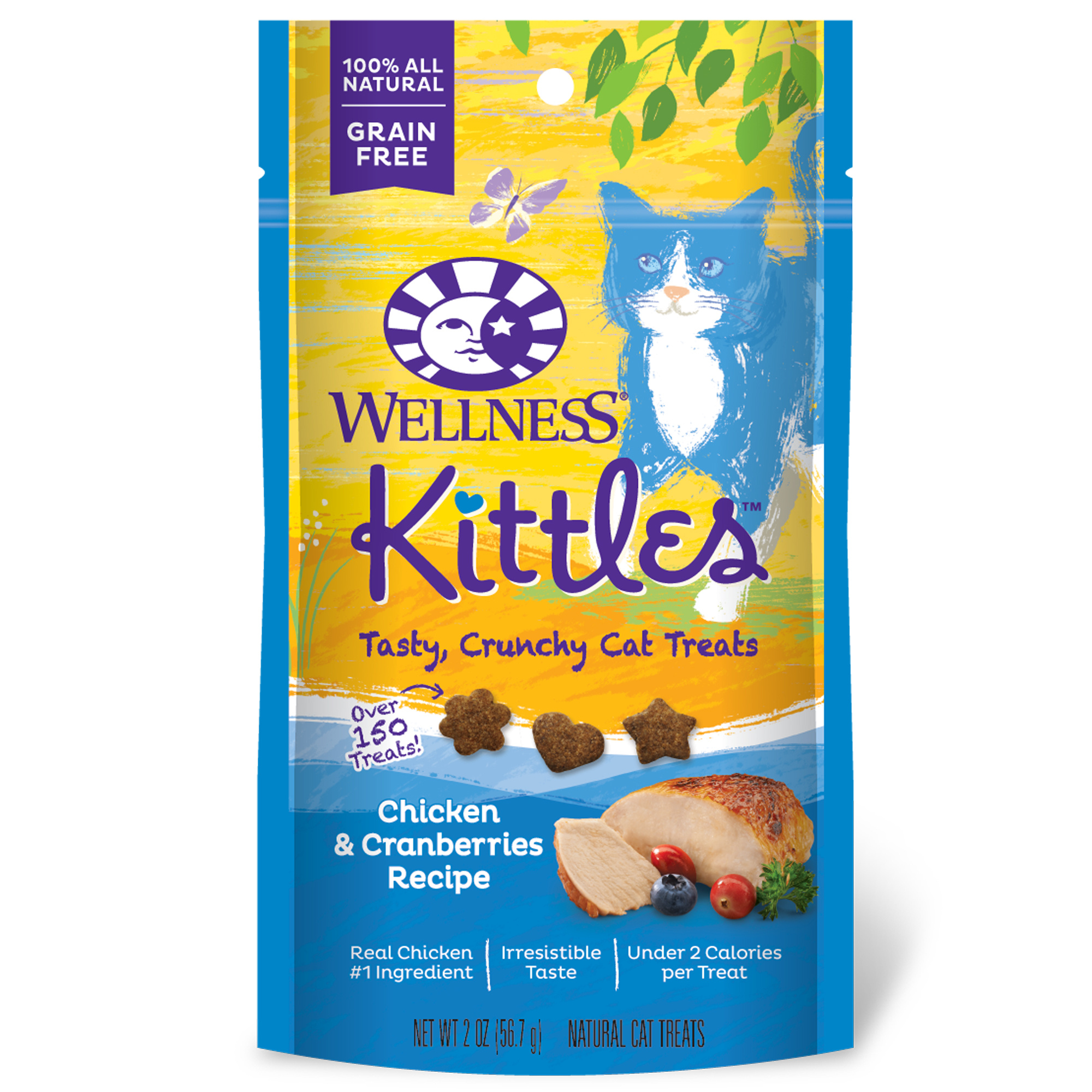 Wellness-Kittles Crunchy Chicken & Cranberry Cat Treats