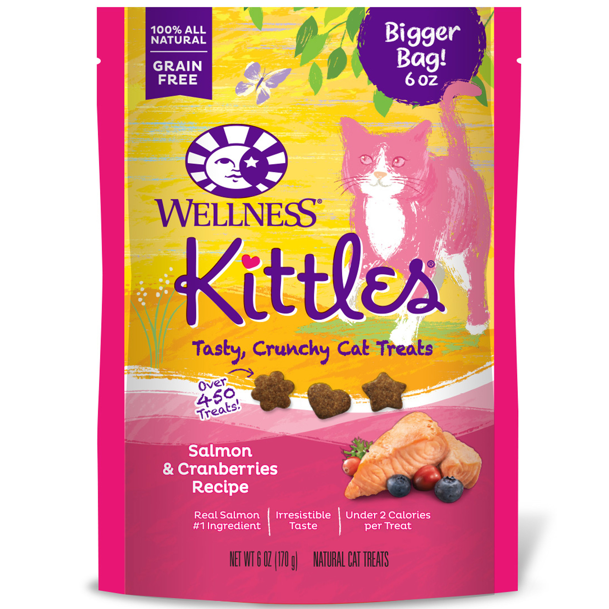Wellness-Kittles Crunchy Salmon & Cranberry Cat Treats