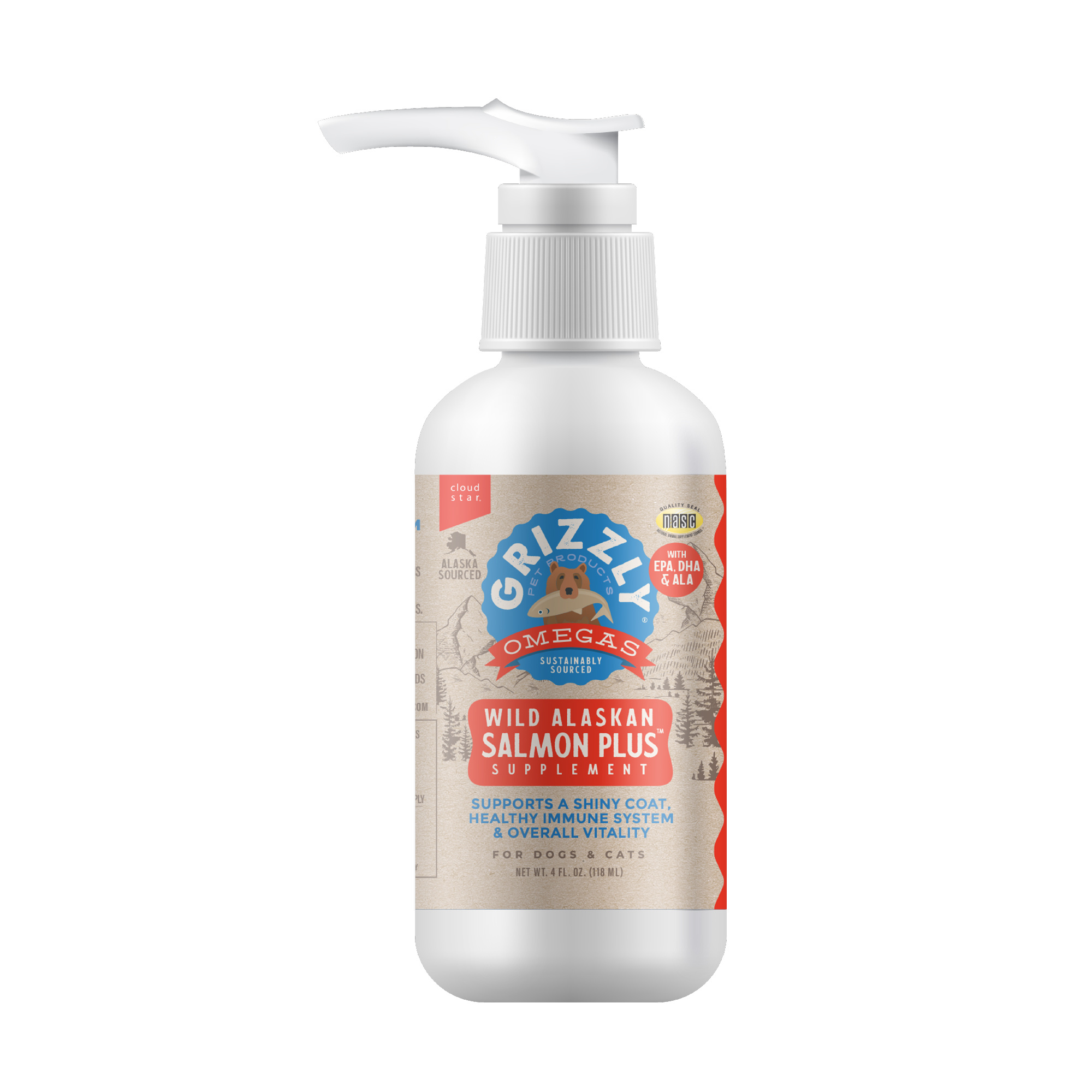 Grizzly Pet Products-Salmon Plus Oils for Dogs & Cats