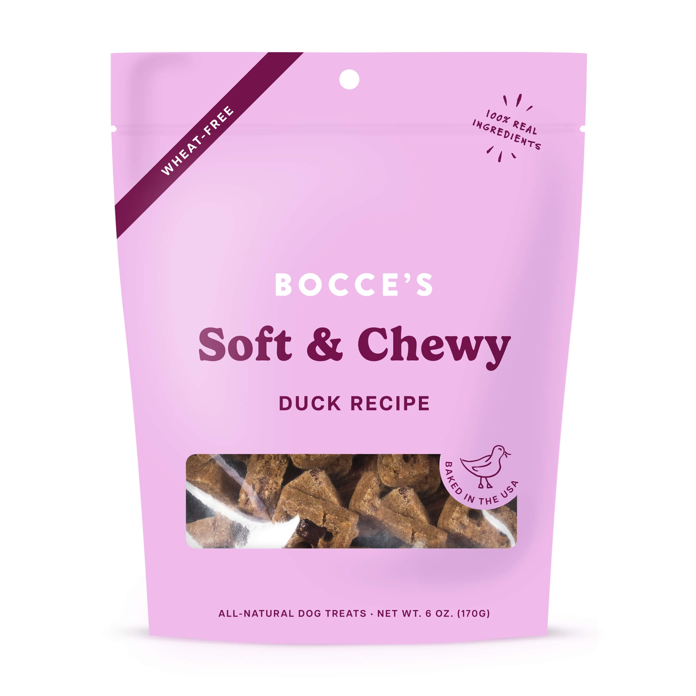 Bocce's Bakery-Soft & Chewy Duck Recipe Dog Treats