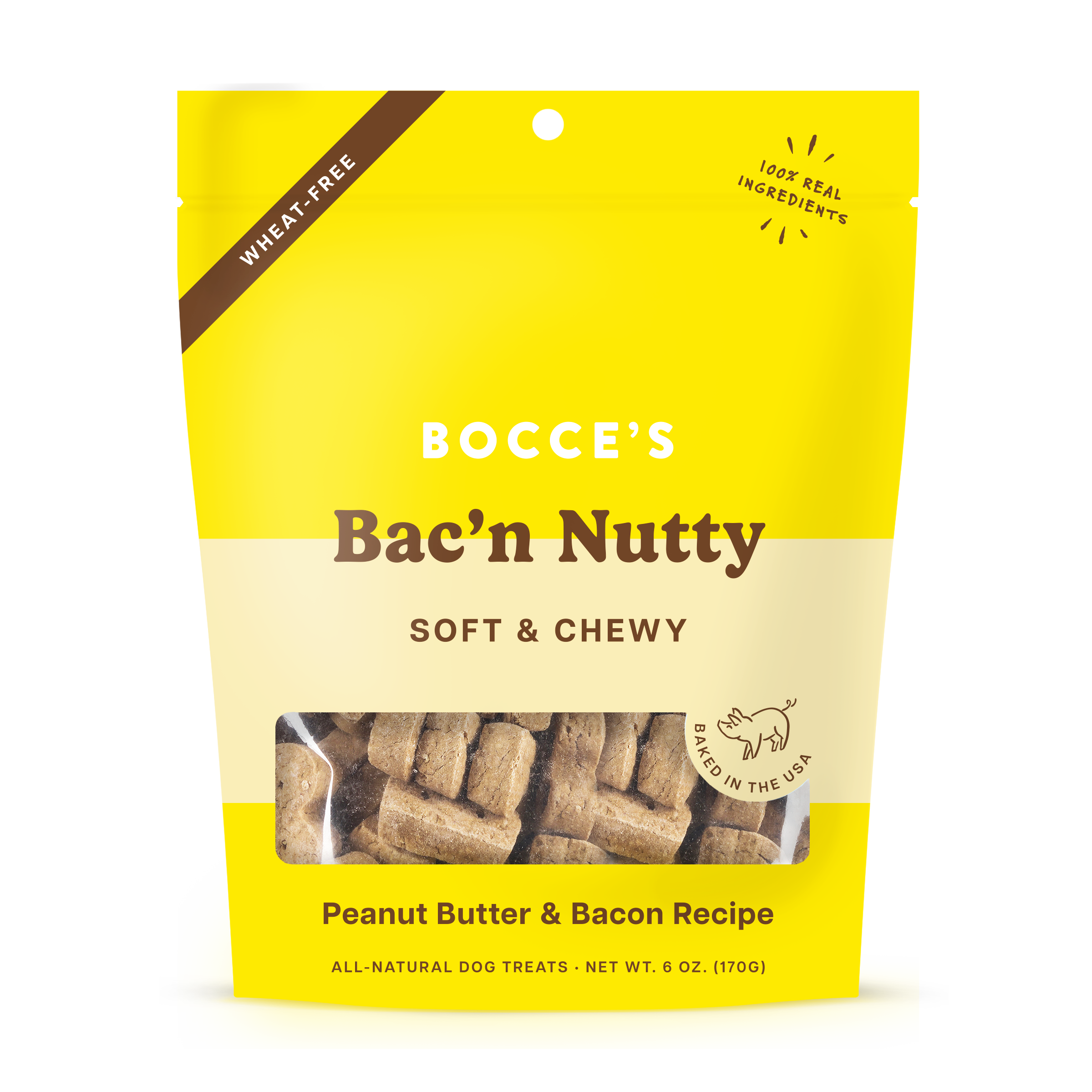 Bocce's Bakery-Every Day Bac'n Nutty Soft & Chewy Dog Treats