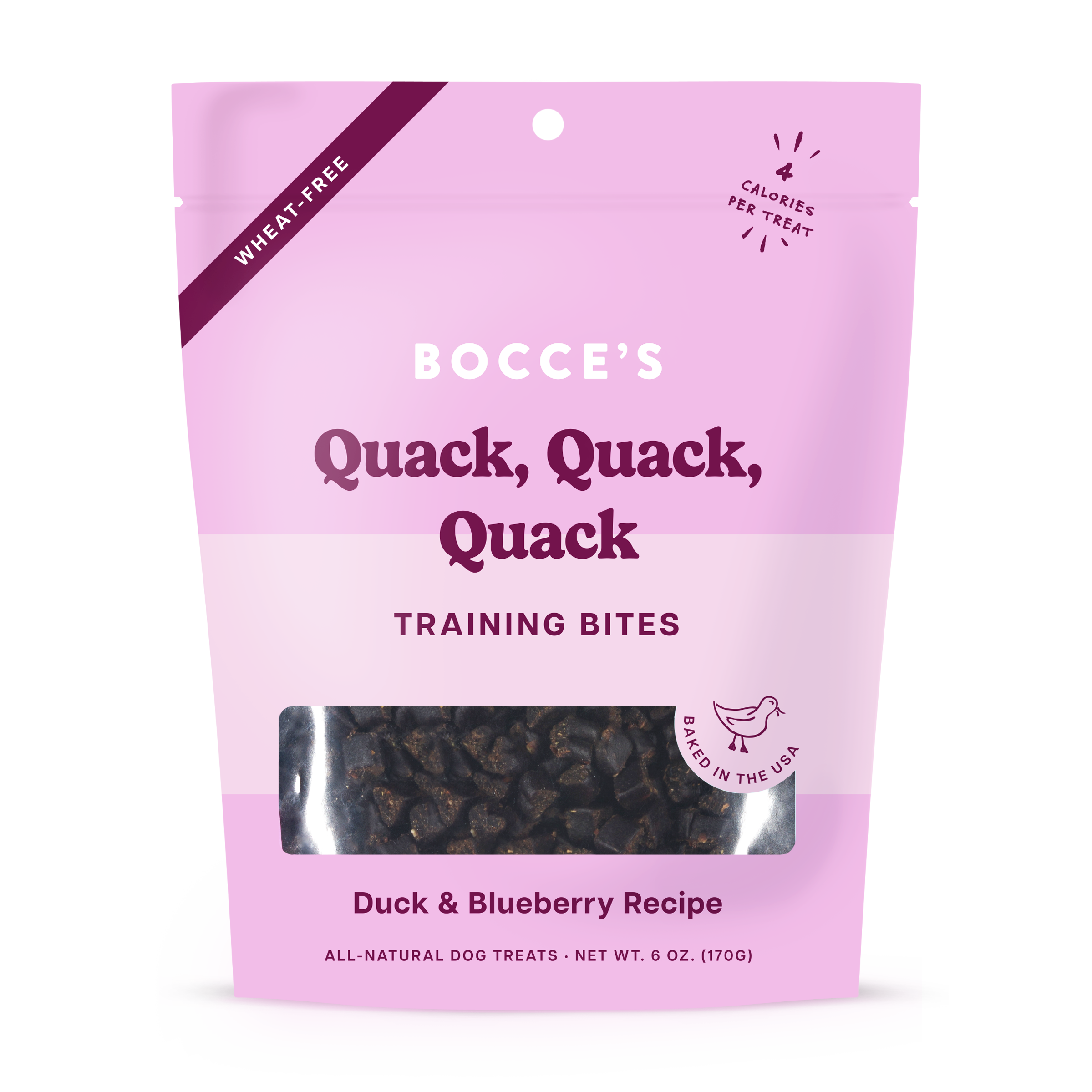 Bocce's Bakery-Every Day Quack, Quack, Quack Training Bites Dog Treats
