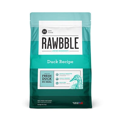 Bixbi-Rawbble Grain-Free Duck Recipe Dry Dog Food