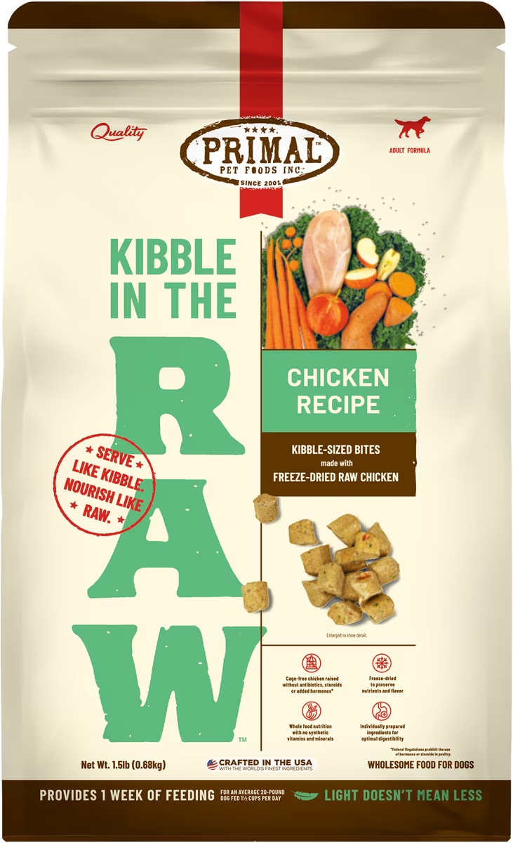 Primal-Kibble in the Raw Chicken Dog Food