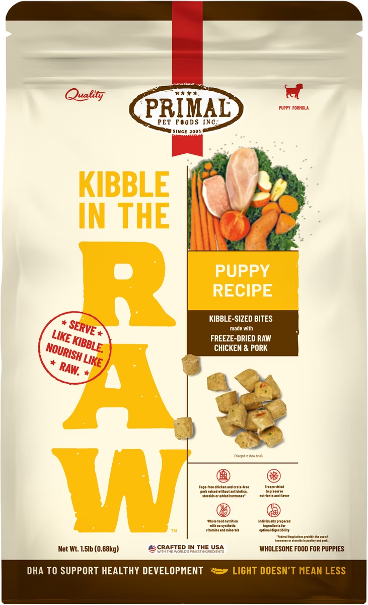 Primal-Kibble in the Raw Chicken & Pork Puppy Food