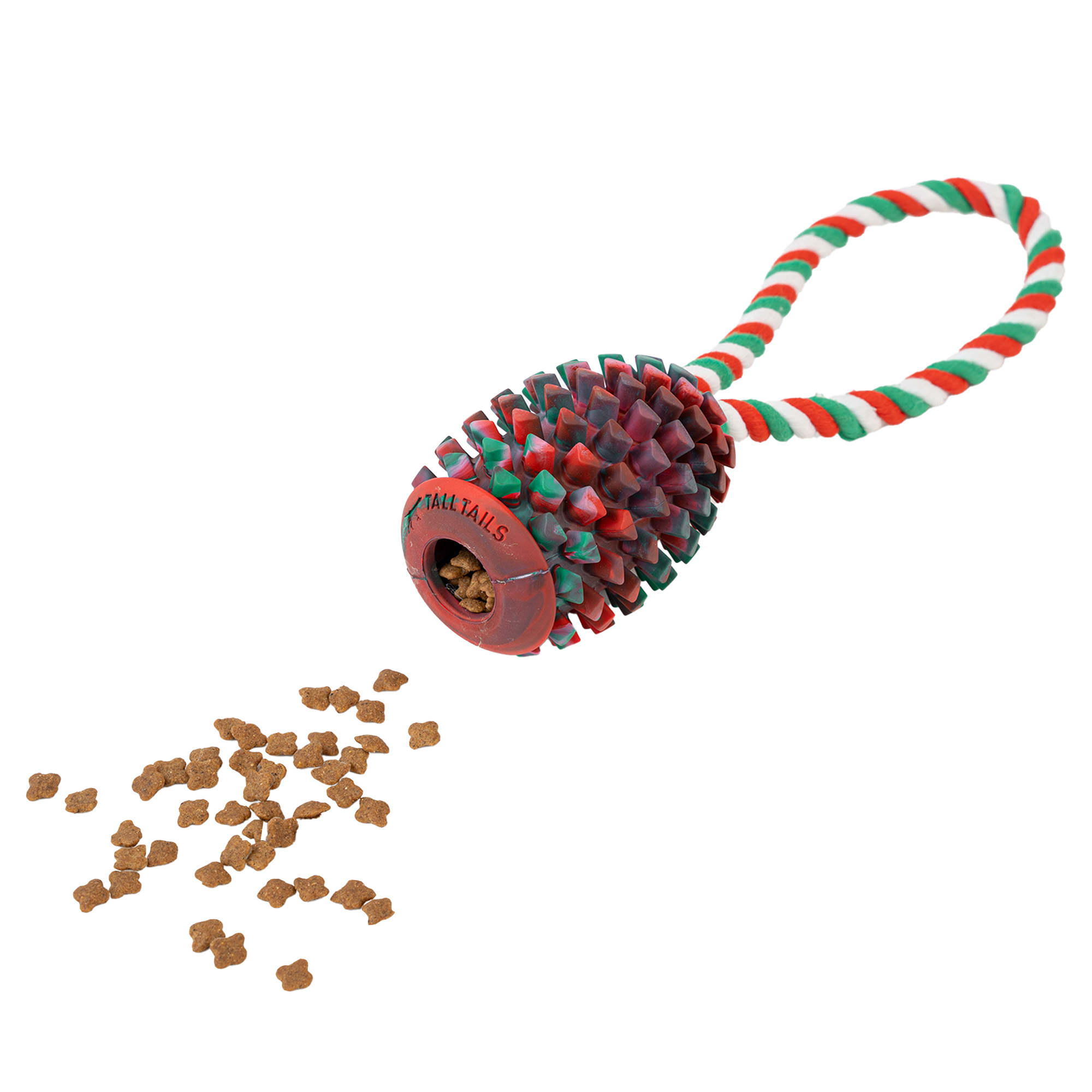 Tall Tails-Natural Rubber Pinecone Treat-and-Toy Holiday Toy for Dogs