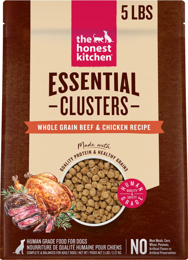 The Honest Kitchen-Essential Clusters Whole Grain Beef & Chicken Dry Dog Food