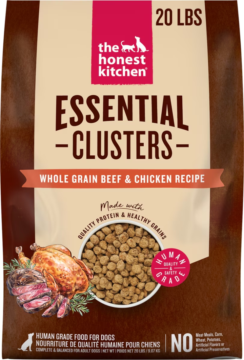 The Honest Kitchen-Essential Clusters Whole Grain Beef & Chicken Dry Dog Food
