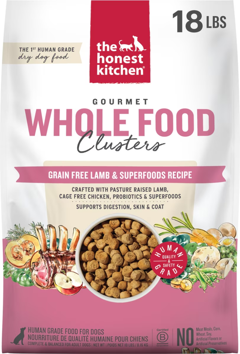 The Honest Kitchen-Whole Food Clusters Grain Free Lamb Dry Dog Food