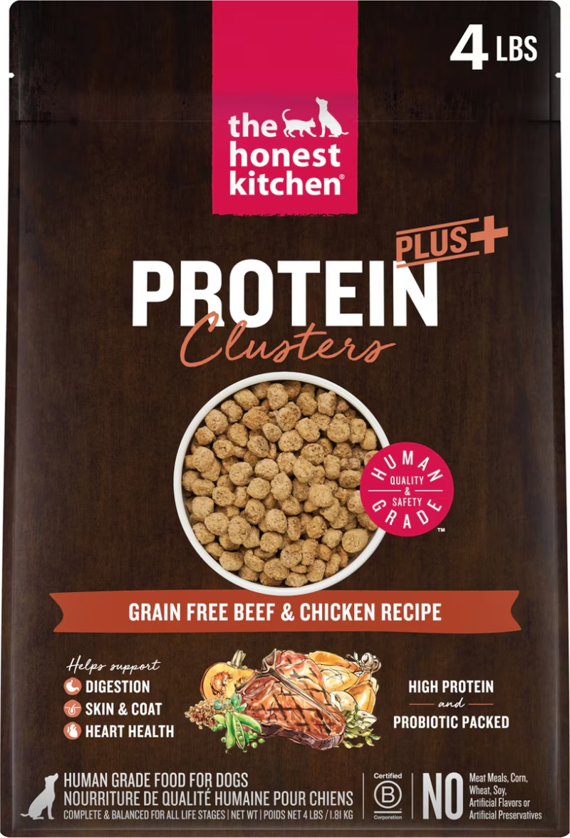 The Honest Kitchen-Protein Plus Clusters Grain Free Beef & Chicken Dry Dog Food