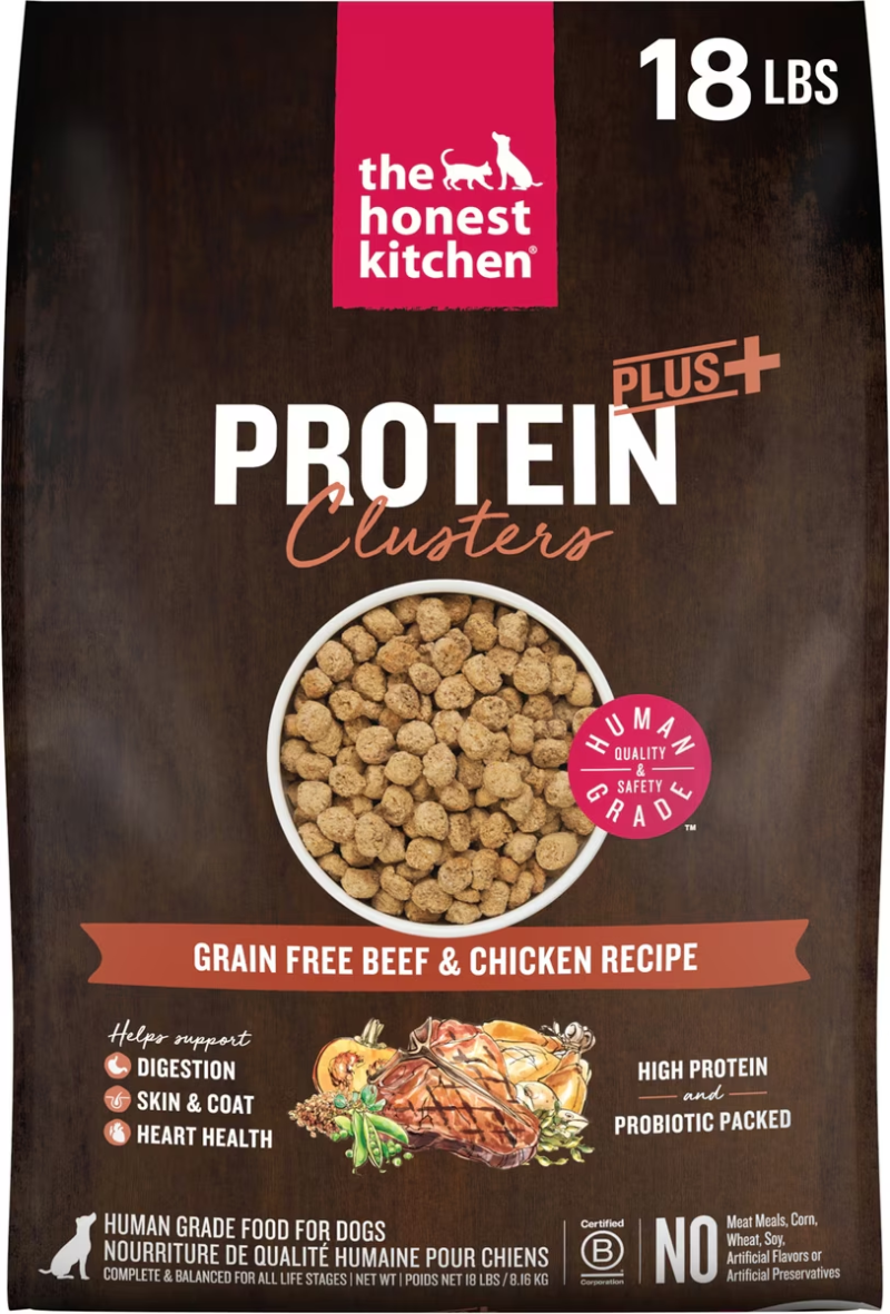 The Honest Kitchen-Protein Plus Clusters Grain Free Beef & Chicken Dry Dog Food