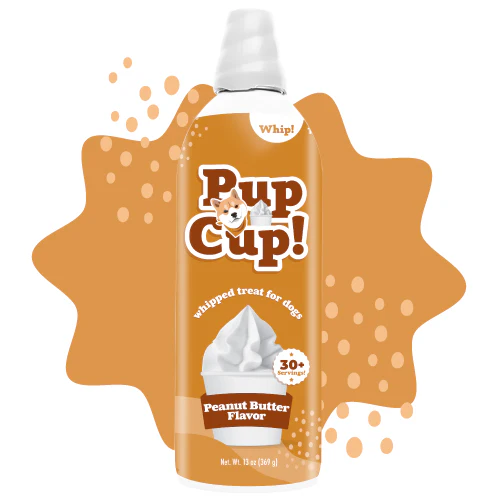 Pup Cup!-Whipped Treat for Dogs - Peanut Butter Flavor