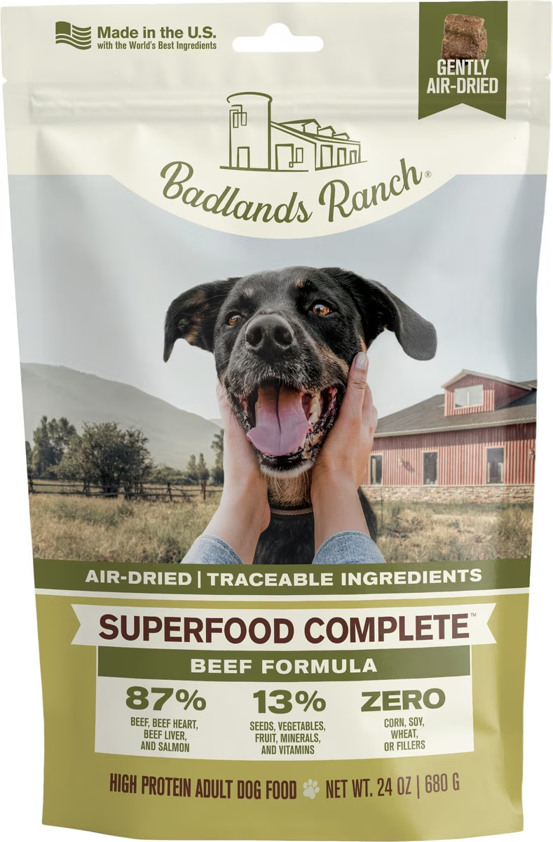 Badlands Ranch-Superfood Complete Beef Formula Air-Dried Dog Food