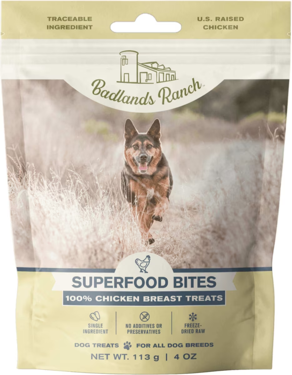Badlands Ranch-Superfood Bites 100% Chicken Breast Freeze Dried Raw Dog Treats