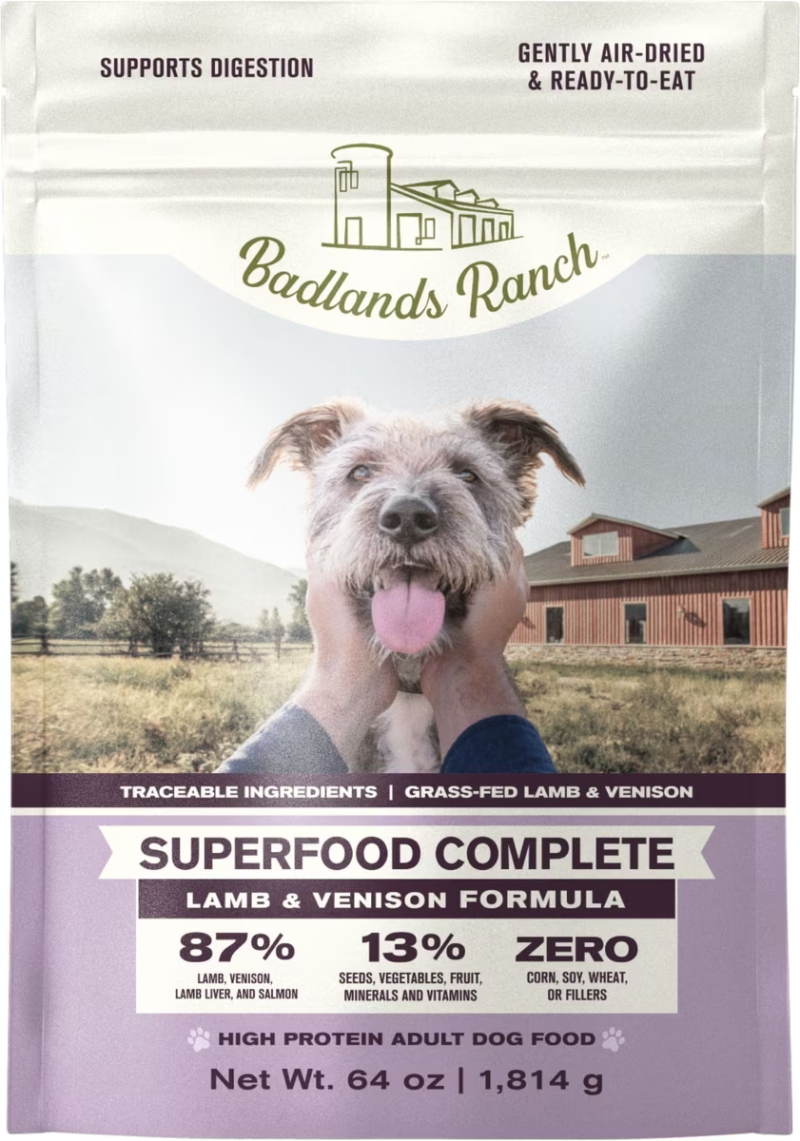 Badlands Ranch-Superfood Complete Lamb & Venison Formula Air-Dried Dog Food