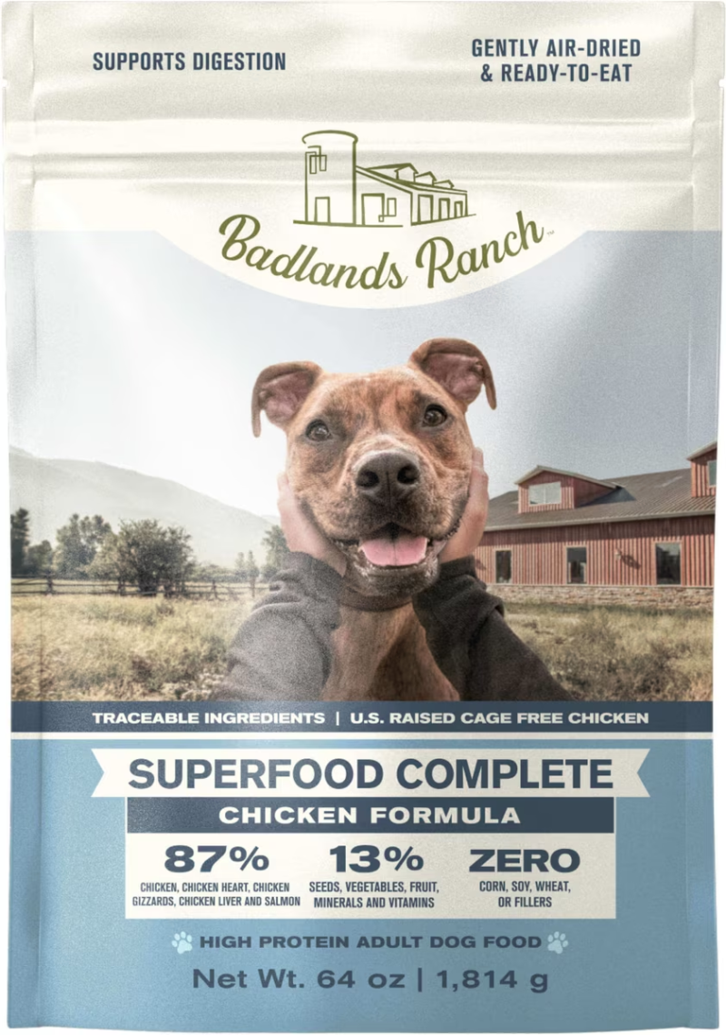 Badlands Ranch-Superfood Complete Chicken Formula Air-Dried Dog Food