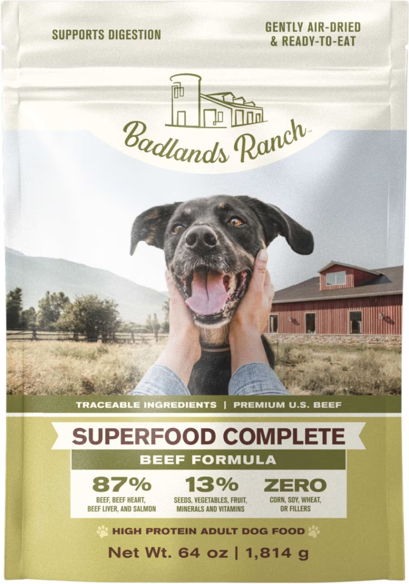 Badlands Ranch-Superfood Complete Beef Formula Air-Dried Dog Food