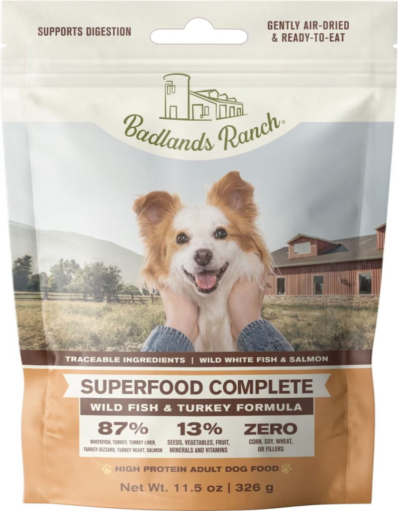 Badlands Ranch-Superfood Complete Wild Fish & Turkey Formula Air-Dried Dog Food