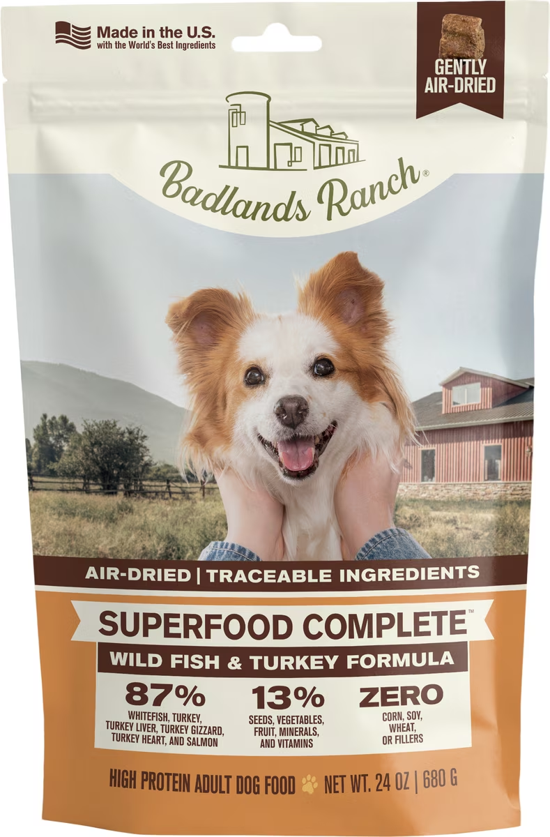 Badlands Ranch-Superfood Complete Wild Fish & Turkey Formula Air-Dried Dog Food