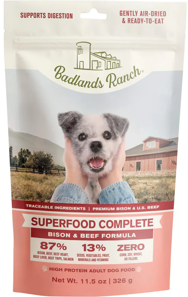 Badlands Ranch-Superfood Complete Bison & Beef Formula Air-Dried Dog Food