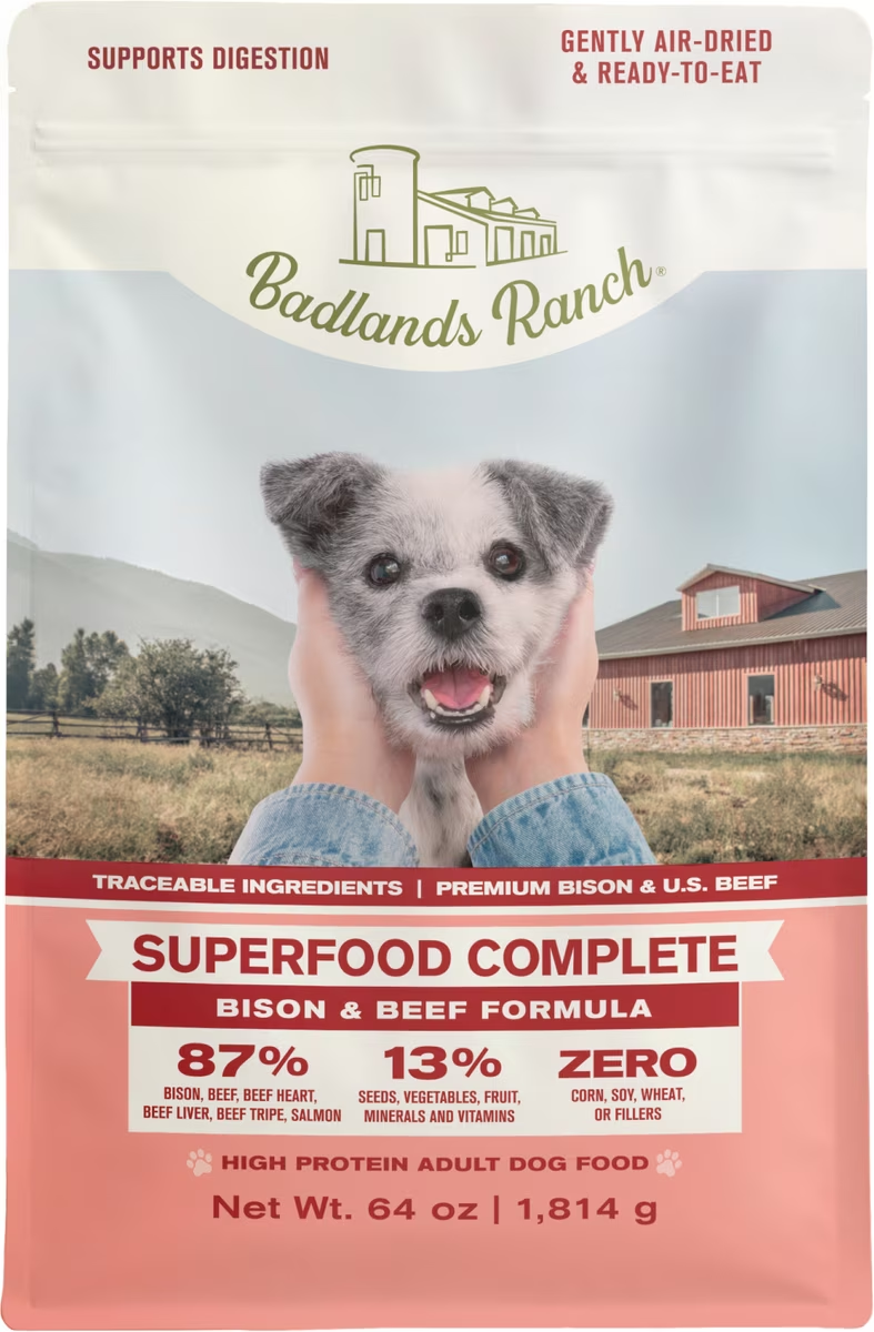 Badlands Ranch-Superfood Complete Bison & Beef Formula Air-Dried Dog Food
