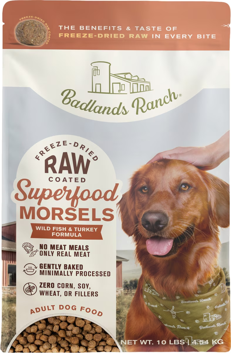 Badlands Ranch-Superfood Morsels Wild Fish and Turkey Formula Dry Dog Food