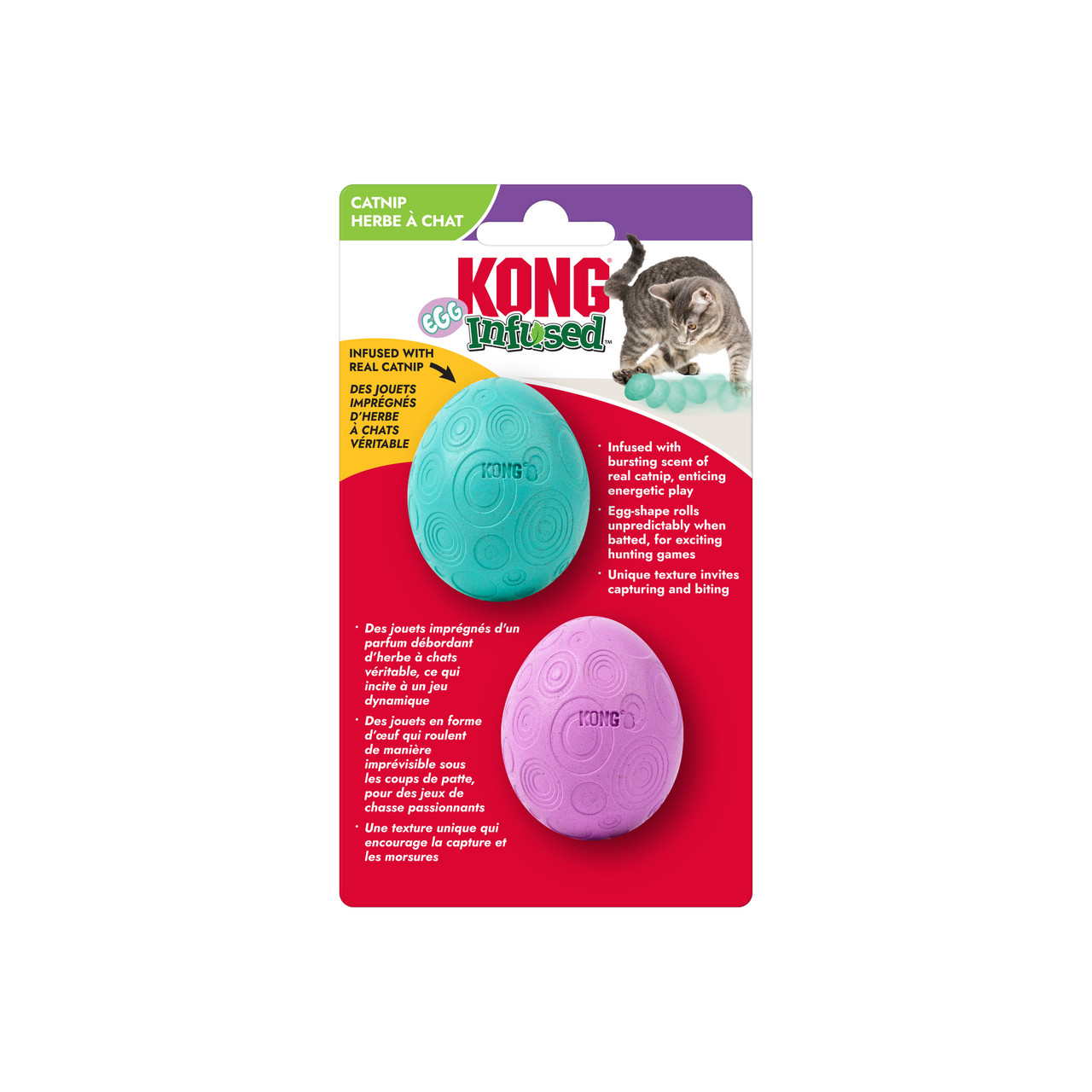 Kong-Catnip Infused Egg Cat Toy