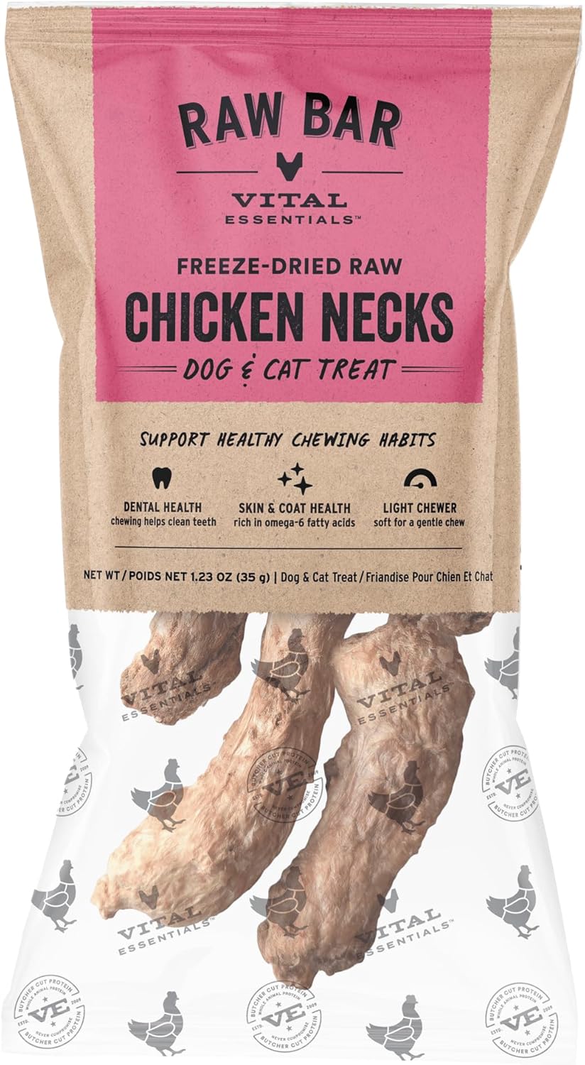 Vital Essentials-Raw Bar Freeze-Dried Chicken Neck
