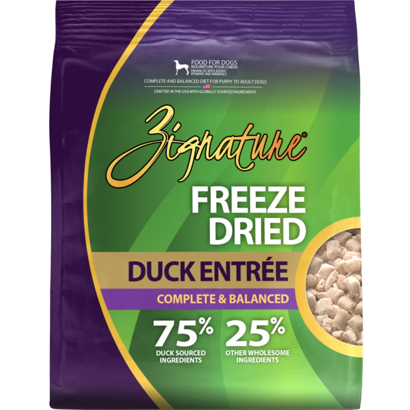 Zignature-Freeze Dried Duck Entree Dog Food