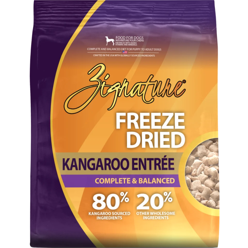 Zignature-Freeze Dried Kangaroo Entree Dog Food