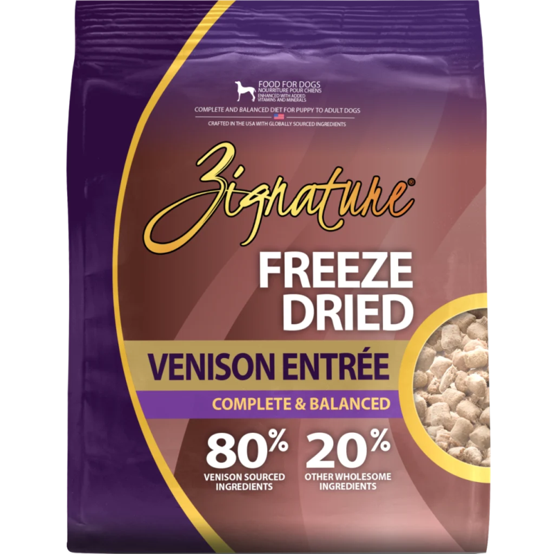 Zignature-Freeze Dried Venison Entree Dog Food