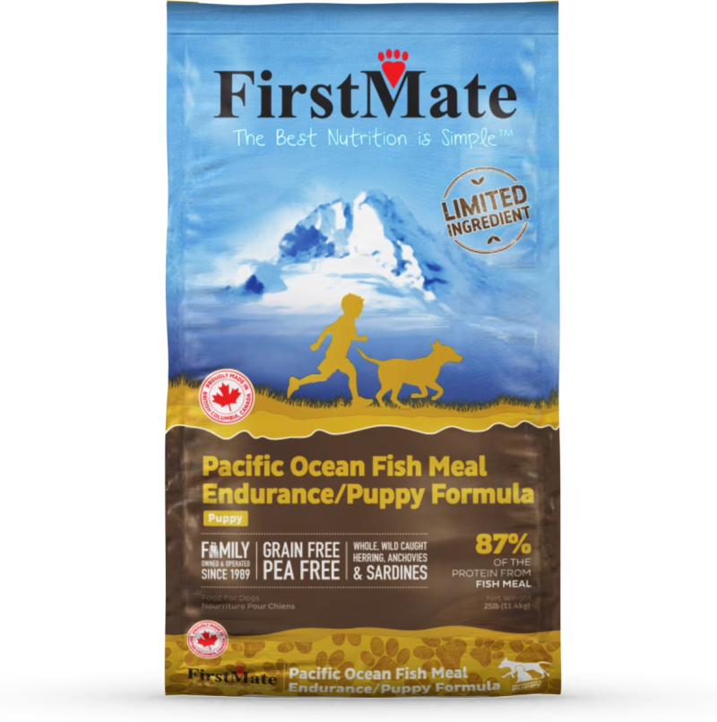FirstMate-Limited Ingredient, Grain Free, Pacific Ocean Fish Meal Endurance/Puppy Dry Dog Food