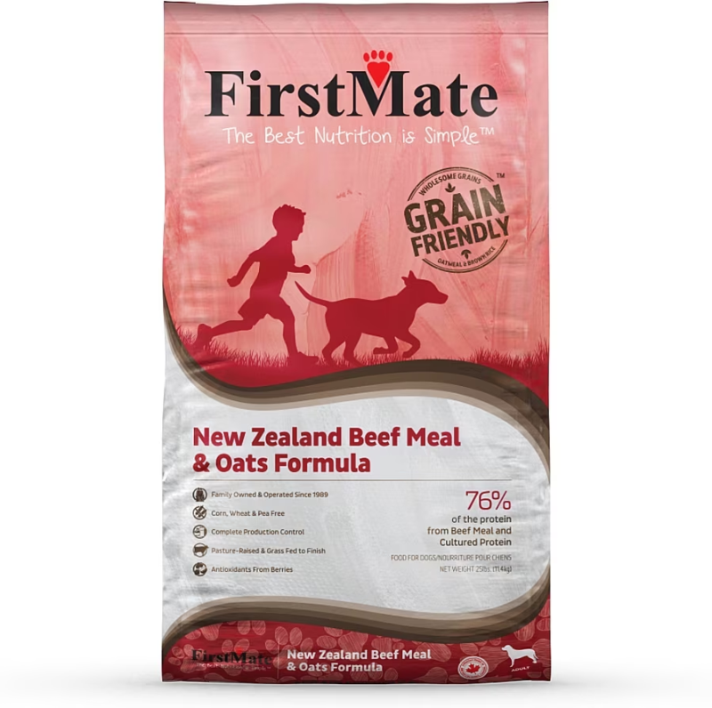 FirstMate-Grain Friendly New Zealand Beef Meal & Oats Formula Dry Dog Food