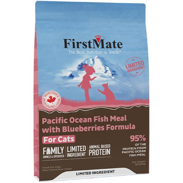 FirstMate-Pacific Ocean Fish Meal with Blueberries Formula for Cats
