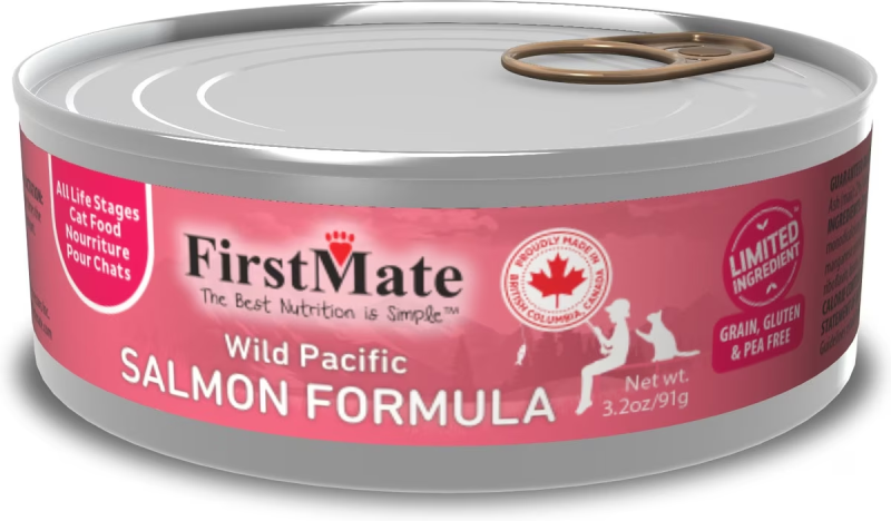 FirstMate-Limited Ingredient Wild Pacific Salmon Formula Canned Cat Food
