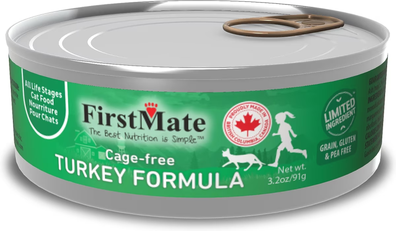 FirstMate-Limited Ingredient Cage-Free Turkey Formula Canned Cat Food