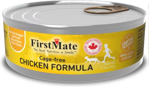 FirstMate-Limited Ingredient Cage-Free Chicken Formula Canned Cat Food