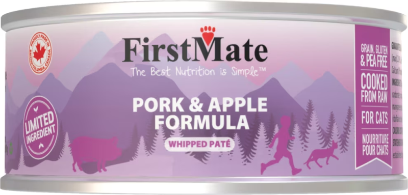 FirstMate-Limited Ingredient Pork & Apple Formula Canned Cat Food