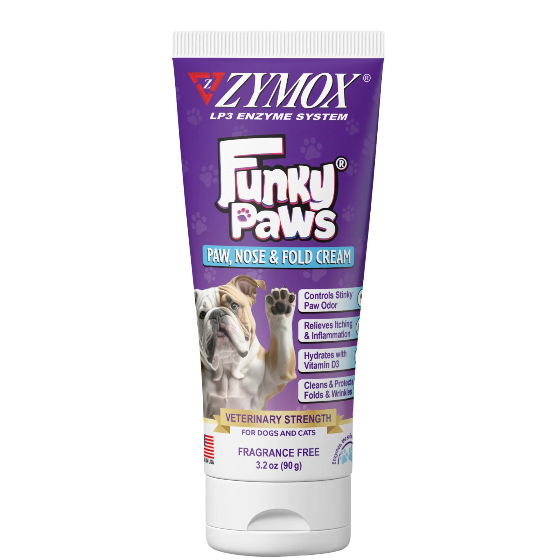 Zymox-Funky Paws Paw, Nose & Fold Cream for Dogs & Cats