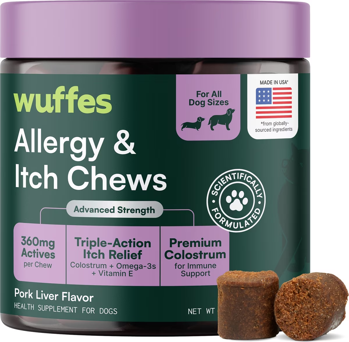 Wuffes-Allergy & Itch Chews for Dogs