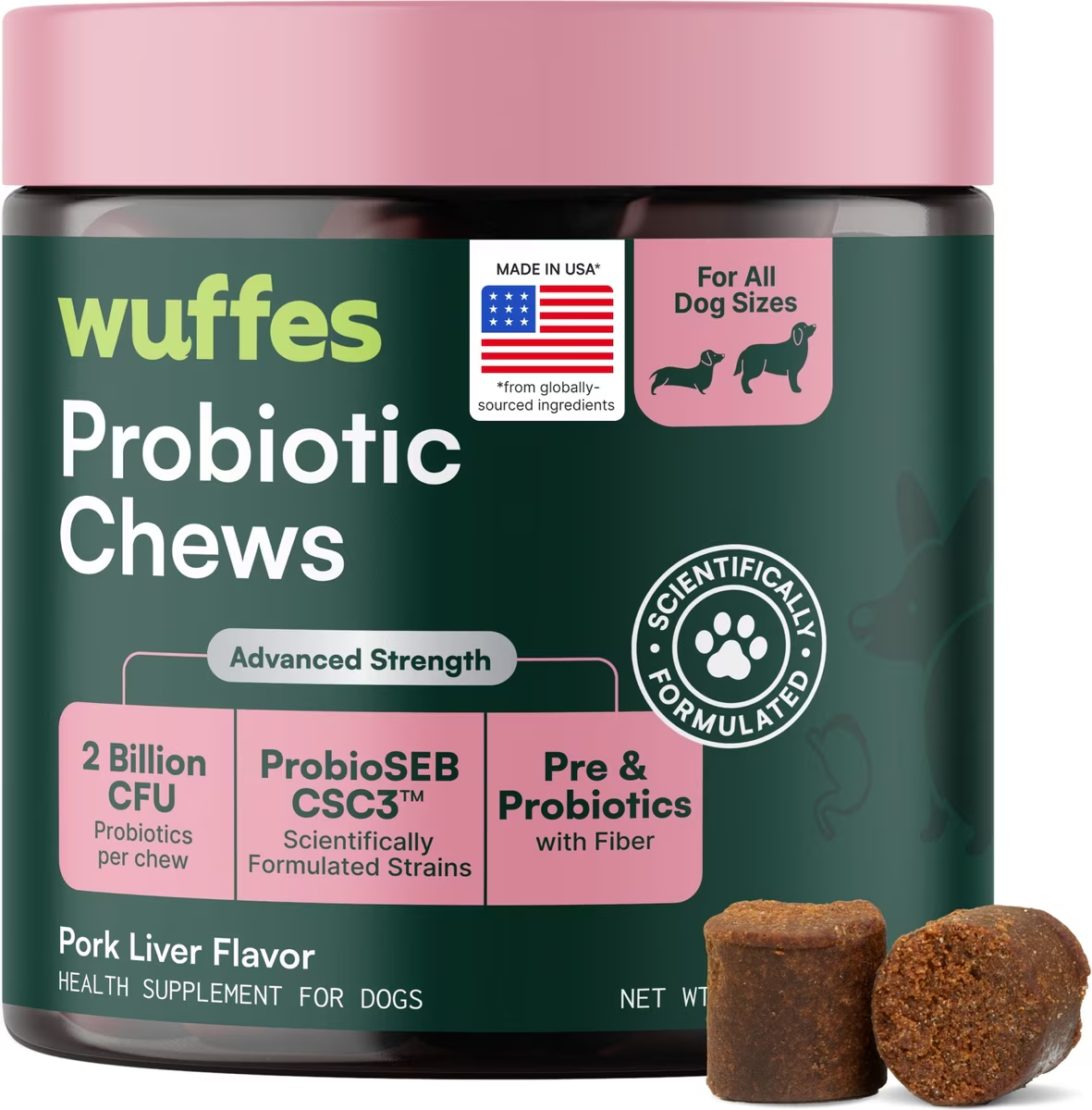Wuffes-Probiotic Chews for Dogs